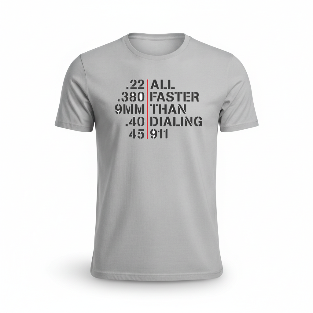 Faster Than Dialing 911 Tee