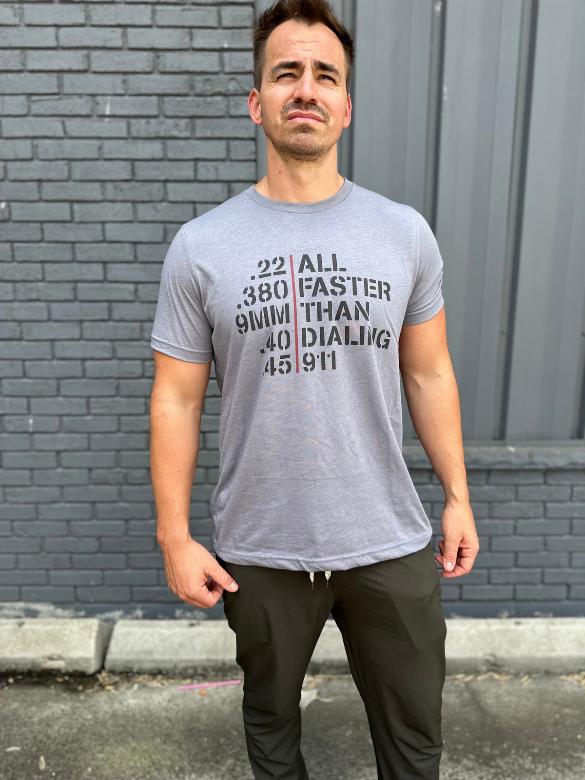 Faster Than Dialing 911 Tee