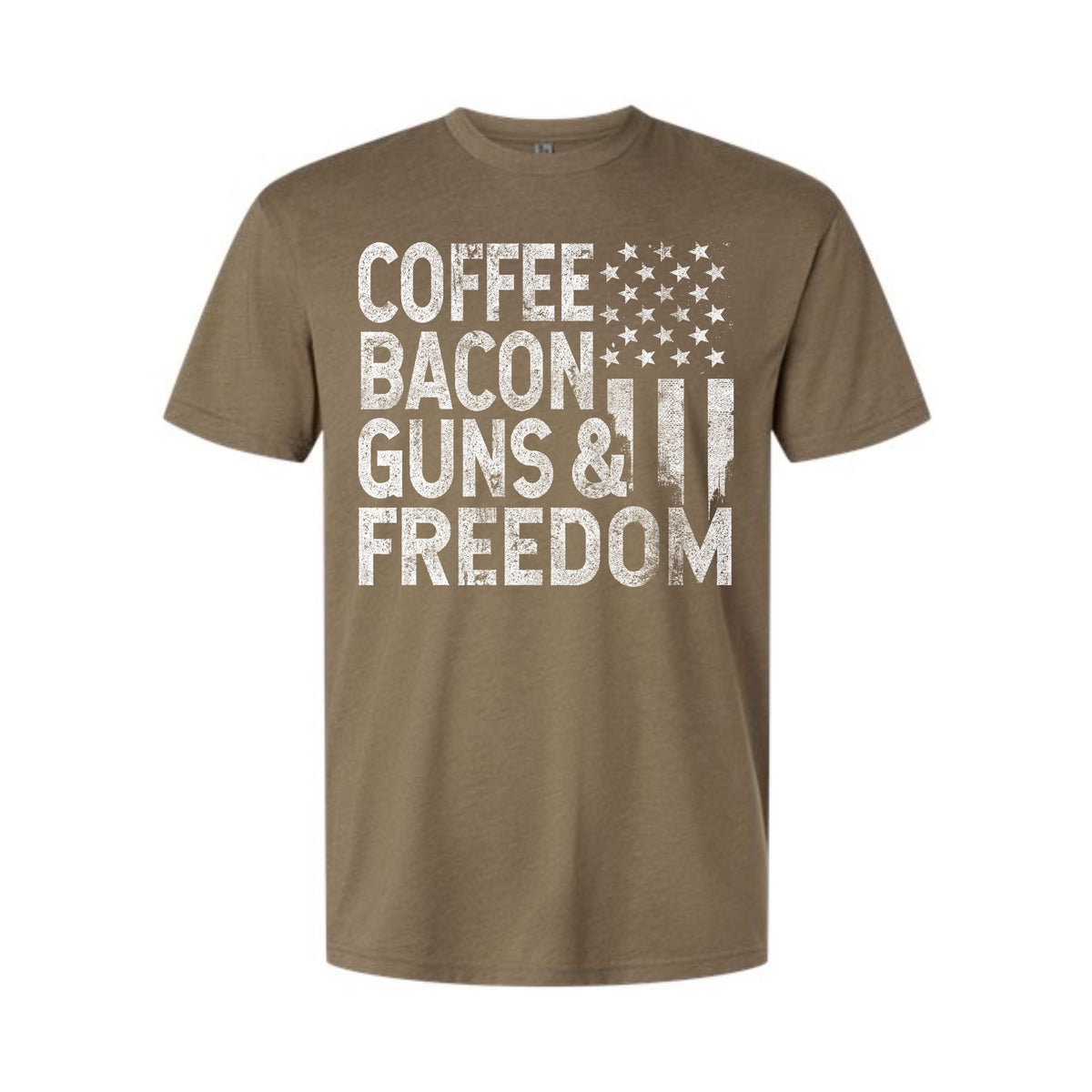 Coffee Bacon Guns Freedom Tee
